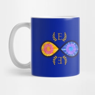 Infinity Symbol - Letter E Mug